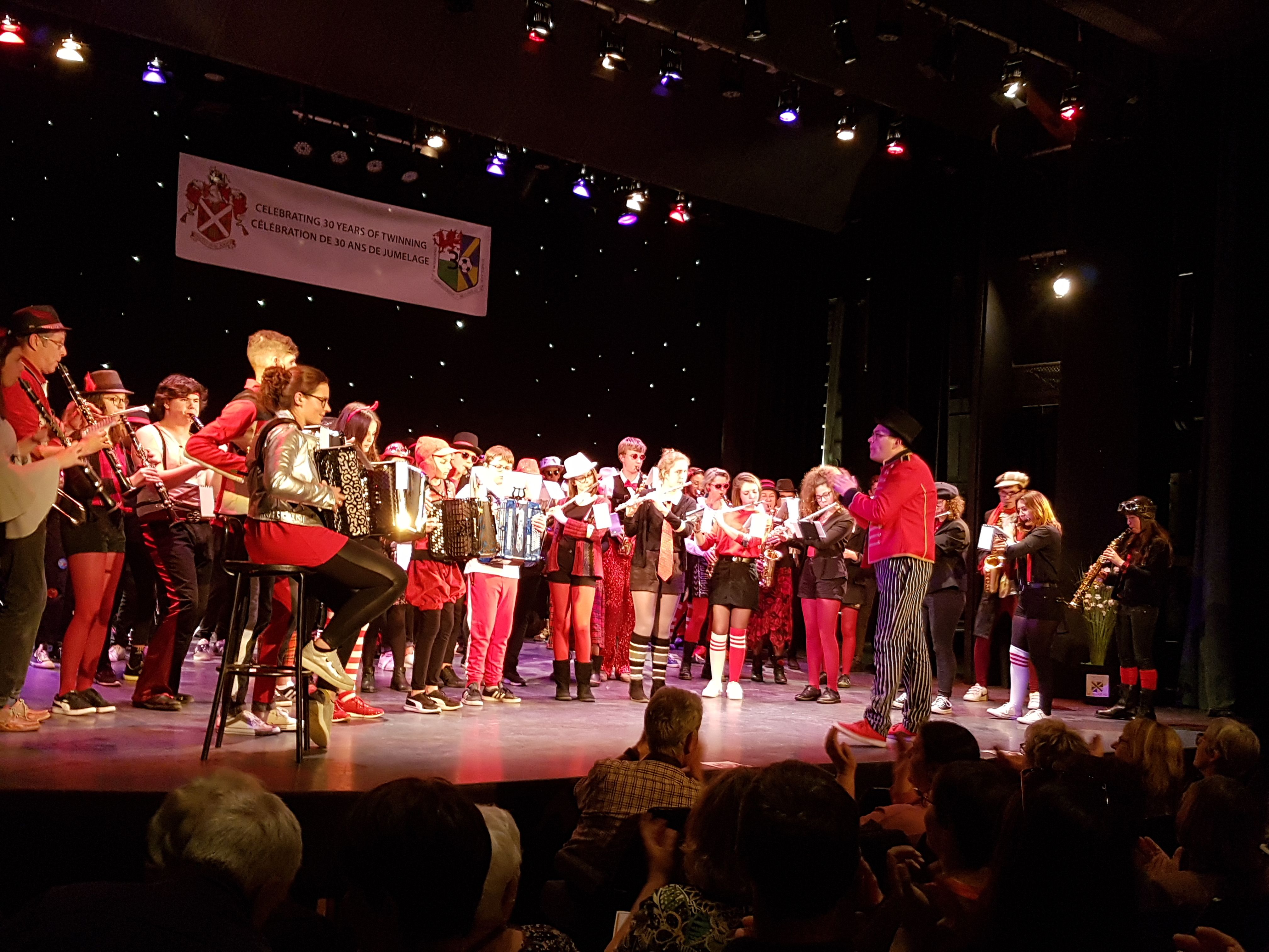 Burlesca, Concert à Abergavenny - Ecole de Musique de Beaupréau-en-Mauges